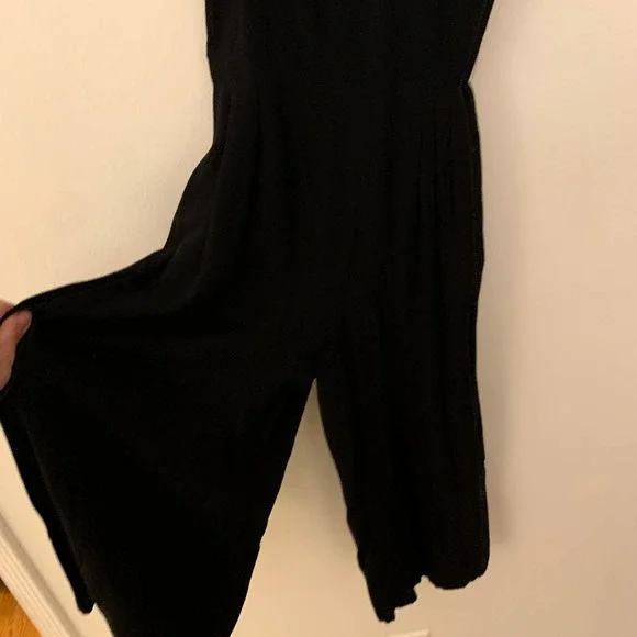 Xhilaration Solid Black Sleeveless Square Neck Jumpsuit S - Picture 7 of 10